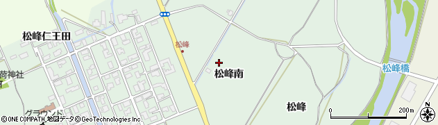 秋田県大館市松峰（松峰南）周辺の地図