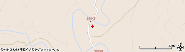 秋田県北秋田市綴子（摩当揚）周辺の地図