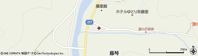秋田県山本郡藤里町藤琴里栗周辺の地図