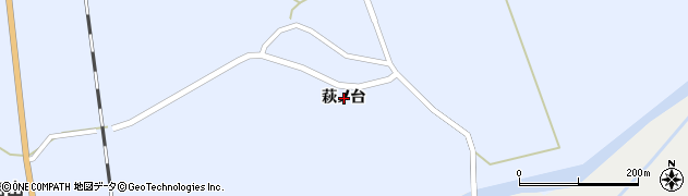 秋田県八峰町（山本郡）峰浜目名潟（萩ノ台）周辺の地図