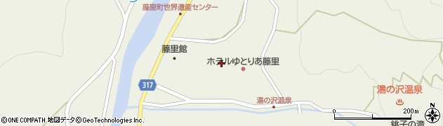 ホテルゆとりあ藤里周辺の地図