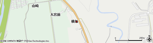 秋田県小坂町（鹿角郡）荒谷（横欠）周辺の地図