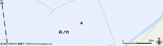 秋田県八峰町（山本郡）峰浜目名潟（中渡下台）周辺の地図