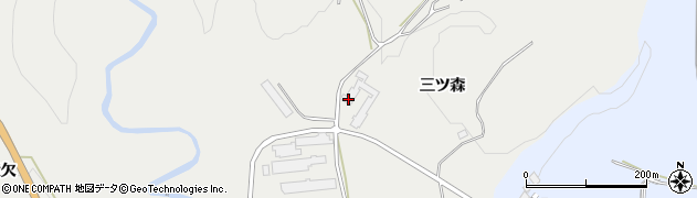 秋田県鹿角郡小坂町荒谷三ツ森1周辺の地図