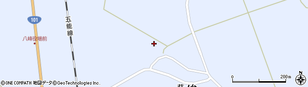 秋田県八峰町（山本郡）峰浜目名潟（中渡中台）周辺の地図
