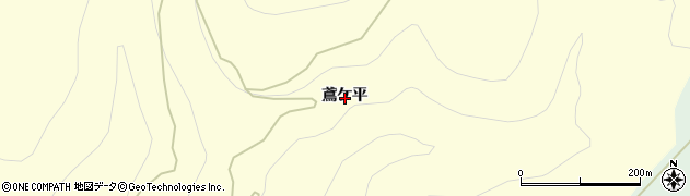秋田県鹿角市十和田山根鳶ケ平周辺の地図