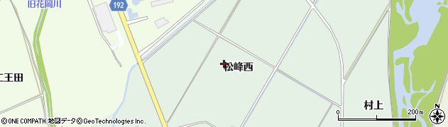 秋田県大館市松峰松峰西周辺の地図