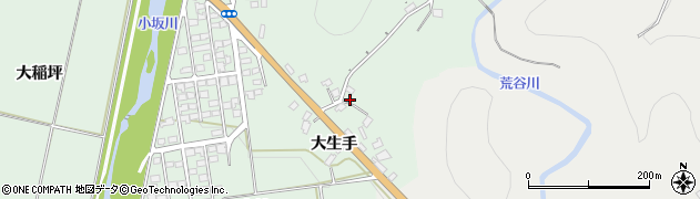秋田県鹿角郡小坂町小坂大生手2周辺の地図