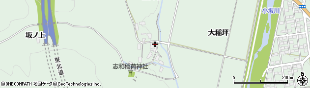 秋田県小坂町（鹿角郡）小坂（岩沢平）周辺の地図