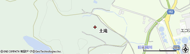 秋田県大館市松峰（土滝）周辺の地図