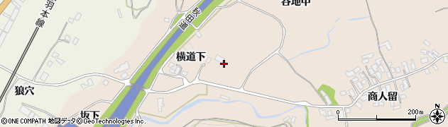 秋田県大館市商人留谷地中20周辺の地図