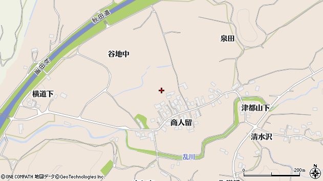 〒017-0011 秋田県大館市商人留の地図