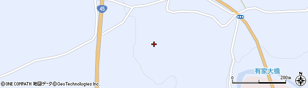 岩手県洋野町（九戸郡）有家（第９地割）周辺の地図