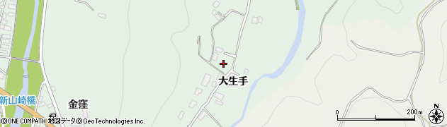 秋田県鹿角郡小坂町小坂大生手周辺の地図