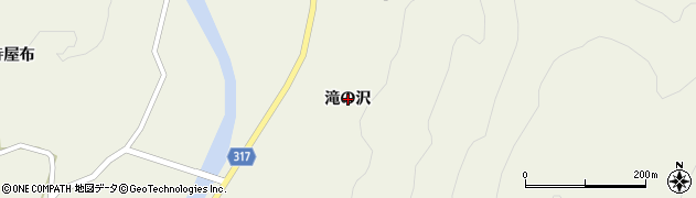 秋田県藤里町（山本郡）藤琴（滝の沢）周辺の地図