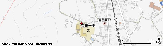 岩手県二戸市金田一野月13周辺の地図
