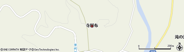 秋田県藤里町（山本郡）藤琴（寺屋布）周辺の地図