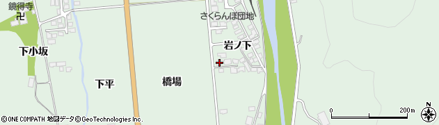 秋田県鹿角郡小坂町小坂岩ノ下49周辺の地図