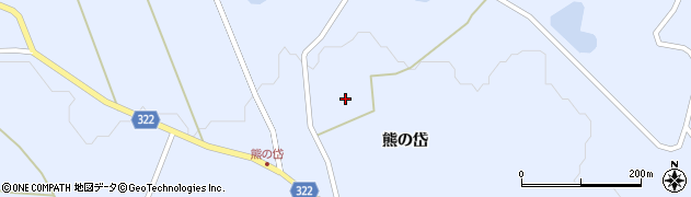 秋田県山本郡藤里町粕毛上鴨助岱周辺の地図