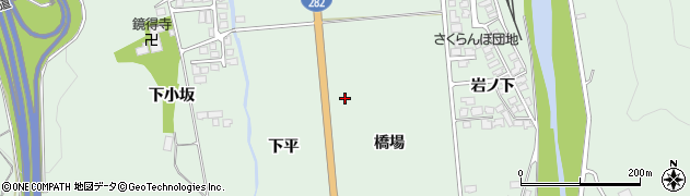 秋田県小坂町（鹿角郡）小坂（橋場）周辺の地図