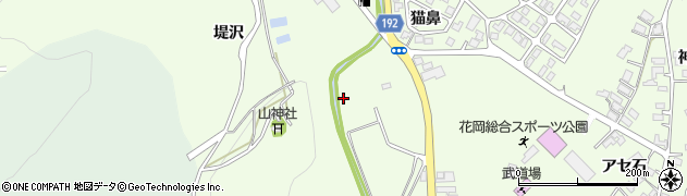 秋田県大館市花岡町猫鼻1周辺の地図
