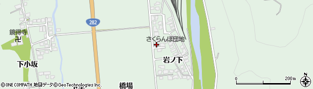 秋田県鹿角郡小坂町小坂岩ノ下101周辺の地図