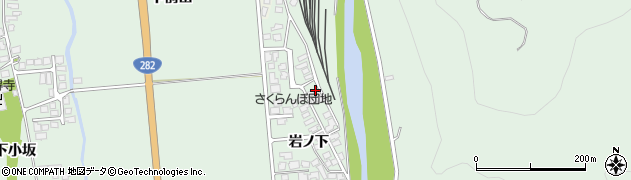 秋田県小坂町（鹿角郡）小坂（岩ノ下）周辺の地図