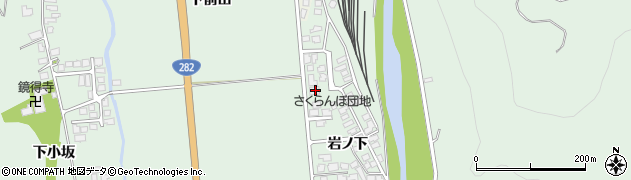 秋田県鹿角郡小坂町小坂岩ノ下100周辺の地図