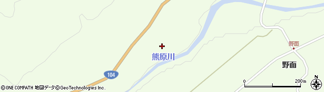 青森県田子町（三戸郡）原（上ミ平）周辺の地図