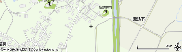 秋田県大館市花岡町（神山）周辺の地図