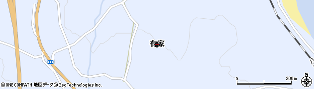 岩手県洋野町（九戸郡）有家周辺の地図
