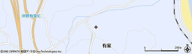 岩手県洋野町（九戸郡）有家（第３地割）周辺の地図