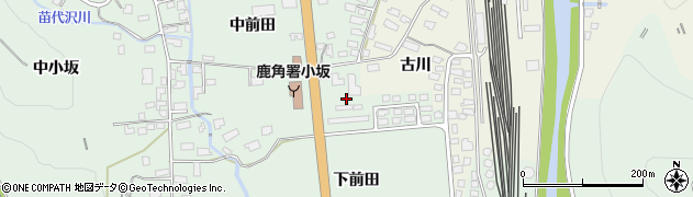 秋田県小坂町（鹿角郡）小坂（下前田）周辺の地図
