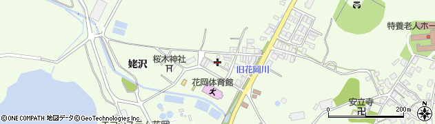秋田県大館市花岡町（姥沢）周辺の地図