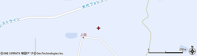 秋田県藤里町（山本郡）粕毛（西熊の岱）周辺の地図