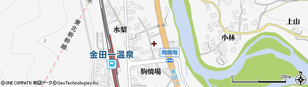 岩手県二戸市金田一駒焼場43周辺の地図