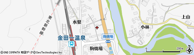 岩手県二戸市金田一駒焼場44-4周辺の地図