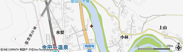 岩手県二戸市金田一駒焼場75周辺の地図