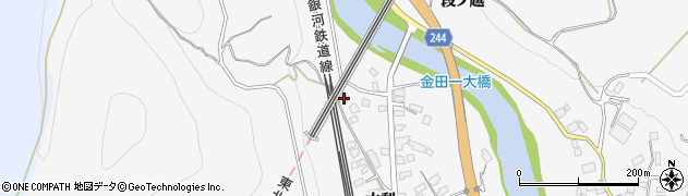 岩手県二戸市金田一駒焼場54周辺の地図