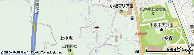 秋田県小坂町（鹿角郡）小坂（上小坂）周辺の地図