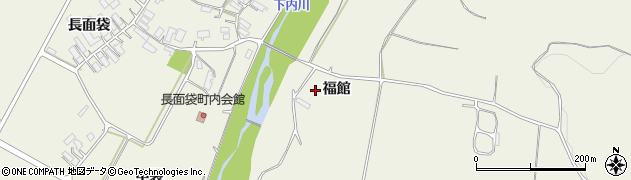秋田県大館市釈迦内（福館）周辺の地図