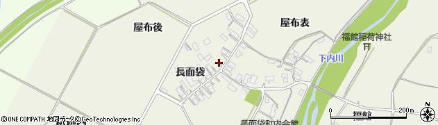 秋田県大館市釈迦内（長面袋）周辺の地図