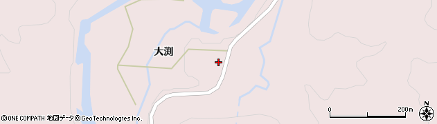 秋田県大館市早口（大渕）周辺の地図