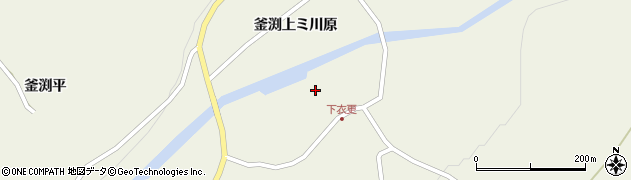 青森県三戸郡田子町田子衣更下モ川原周辺の地図