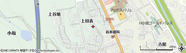秋田県小坂町（鹿角郡）小坂（上田表）周辺の地図