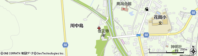 秋田県大館市花岡町（七ツ館）周辺の地図