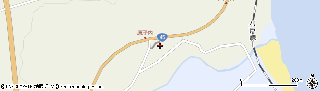 岩手県洋野町（九戸郡）小子内（第６地割）周辺の地図