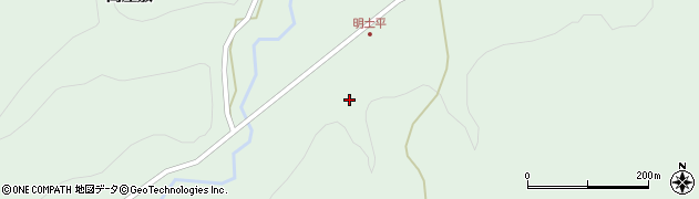 青森県田子町（三戸郡）相米（明土平）周辺の地図