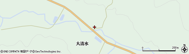 秋田県鹿角市十和田大湯大清水54周辺の地図