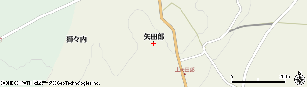 青森県田子町（三戸郡）田子（矢田郎）周辺の地図